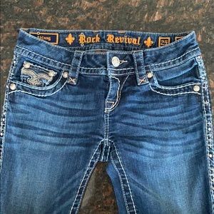 Rock Revival Skinny Dark Blue Jeans